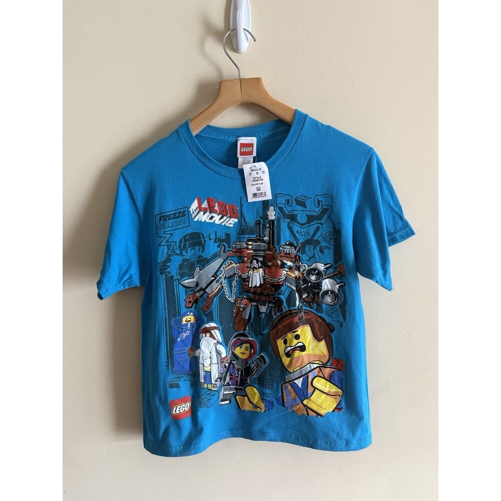 Lego Movie Short Sleeve T Shirt Boy Size Y2K NEW NWT Medium 10-12